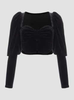 Kollyy Party Black Top T-Shirt