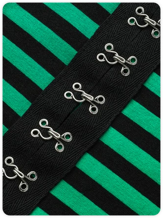 Kollyy Street Green Striped Metal Top Tank Top & Cami 2 Kollyy Street Green Striped Metal Top Tank Top & Cami - Image 2