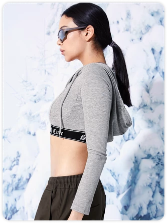 Kollyy Street Gray Band Hoodie Top T-Shirt 3 Kollyy Street Gray Band Hoodie Top T-Shirt - Image 3