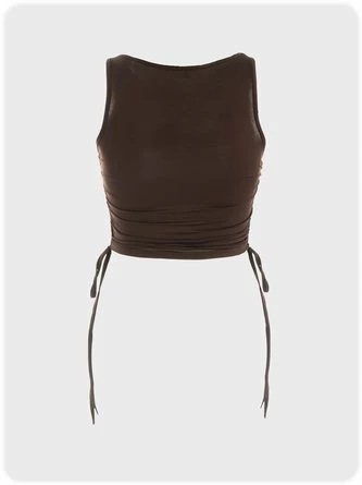Kollyy Sweet Brown Top Tank Top & Cami 3 Kollyy Sweet Brown Top Tank Top & Cami - Image 3