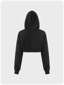 Kollyy Street Black Hooded Letter Top Hoodie & Sweatshirt -Tops Sales c241ddb614d6c7ffe580447e5a164bba