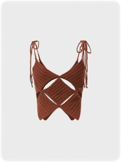 Kollyy Casual Brown Top Tank Top & Cami -Tops Sales c40f9ffe53f3447b58a0debd88928a5c