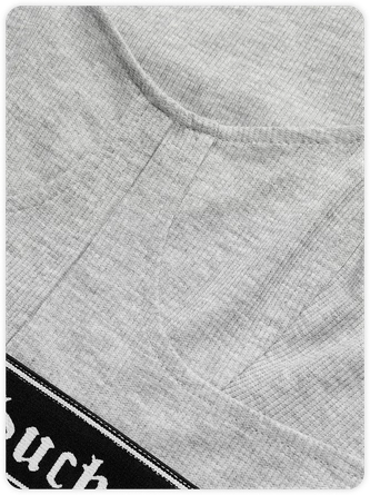 Kollyy Street Gray Band Hoodie Top T-Shirt 6 Kollyy Street Gray Band Hoodie Top T-Shirt - Image 6