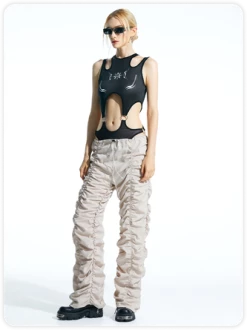 Kollyy Black Totem Cut Out Cyberpunk Top Bodysuit -Tops Sales c5d6cf73ee32f7ac938f5dfebee5e0ff