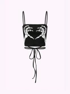 Kollyy Punk Black Top Tank Top & Cami