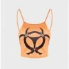 Kollyy Orange Top Tank Top & Cami