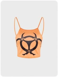 Kollyy Orange Top Tank Top & Cami