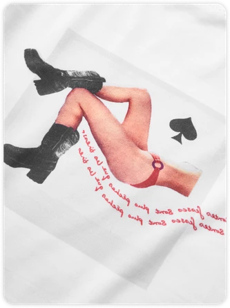 Kollyy Y2k White Graphic Body Print Top T-Shirt 2 Kollyy Y2k White Graphic Body Print Top T-Shirt - Image 2