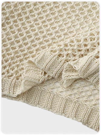 Kollyy Street Khaki Ripped Star Knit Top Sweater 6 Kollyy Street Khaki Ripped Star Knit Top Sweater - Image 6