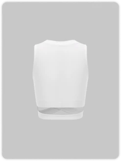 Kollyy Y2K White Embroidery Crossed Front Top Tank Top & Cami -Tops Sales cba0ed9eebcb99527f6d26646a4e8922