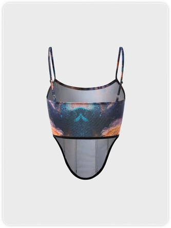 Kollyy Vintage Multicolor Top Tank Top & Cami 4 Kollyy Vintage Multicolor Top Tank Top & Cami - Image 4