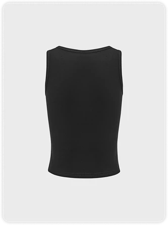 Kollyy Casual Black Top Tank Top & Cami 4 Kollyy Casual Black Top Tank Top & Cami - Image 4