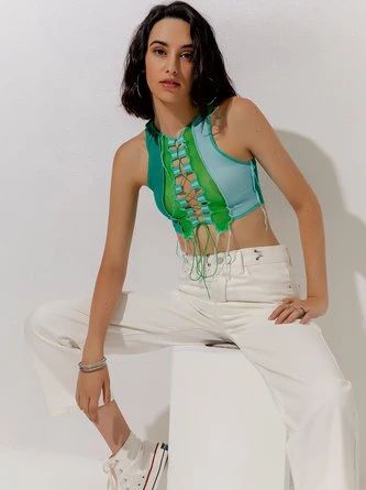 Kollyy Sweet Green Top Tank Top & Cami 1 Kollyy Sweet Green Top Tank Top & Cami