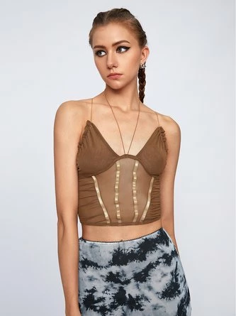Kollyy Brown Top Tank Top & Cami 3 Kollyy Brown Top Tank Top & Cami - Image 3