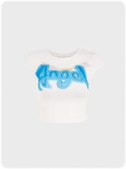 Kollyy Fashion White Top T-Shirt