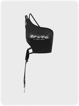 Kollyy Street Black Top Tank Top & Cami 2 Kollyy Street Black Top Tank Top & Cami - Image 2