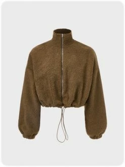 Kollyy Casual Coffee Top Outwear