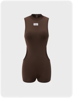Kollyy Street Brown Top Jumpsuit