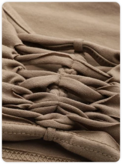 Kollyy Street Coffee Cut Out Tie Up Top Tank Top & Cami -Tops Sales d1ab7230783b12855b8ca29ad2d98f0e