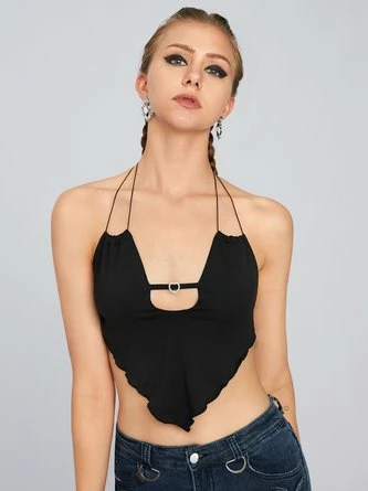 Kollyy Black Top Tank Top & Cami 3 Kollyy Black Top Tank Top & Cami - Image 3