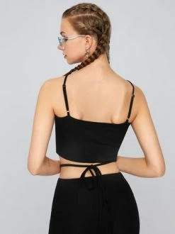 Kollyy Black Top Tank Top & Cami -Tops Sales d327909a9e56f259a2b68d92e0c19ef8