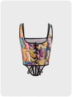 Kollyy Multicolor Lace-Up Design Sleeveless Top Tank Top & Cami -Tops Sales d3d830213597f0f13cdc2dac730bb688