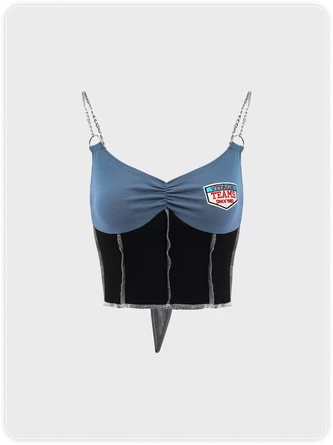 Kollyy Vintage Blue Top Tank Top & Cami 1 Kollyy Vintage Blue Top Tank Top & Cami