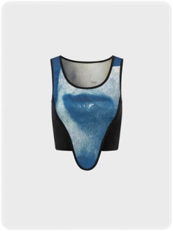 Kollyy Blue Top Tank Top & Cami