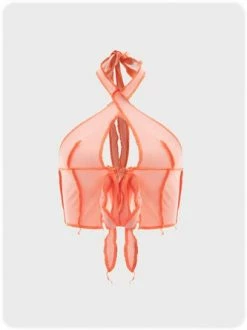 Kollyy Casual Orange Top Tank Top & Cami