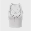 Kollyy Casual White Top Tank Top & Cami