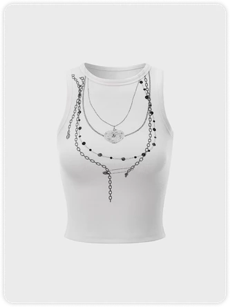 Kollyy Casual White Top Tank Top & Cami 1 Kollyy Casual White Top Tank Top & Cami