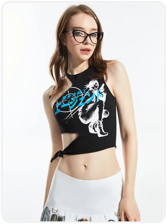 Kollyy Street Black Top Tank Top & Cami 1 Kollyy Street Black Top Tank Top & Cami