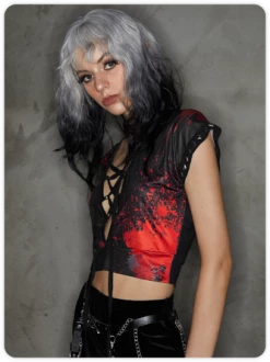 Kollyy Street Black Halloween Top T-Shirt -Tops Sales d6edcada89a365ec48a221350edad844