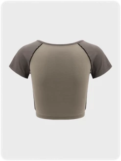 Kollyy Y2K Gray Patchwork Letter Top T-Shirt -Tops Sales d7700790035118275846d495a3c59ad2