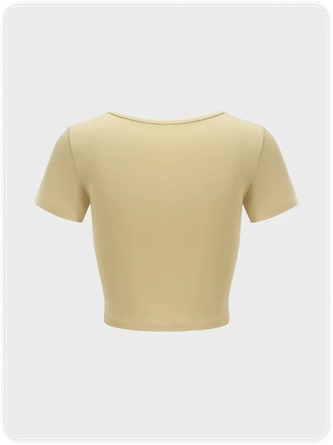 Kollyy Khaki Top T-Shirt 7 Kollyy Khaki Top T-Shirt - Image 7