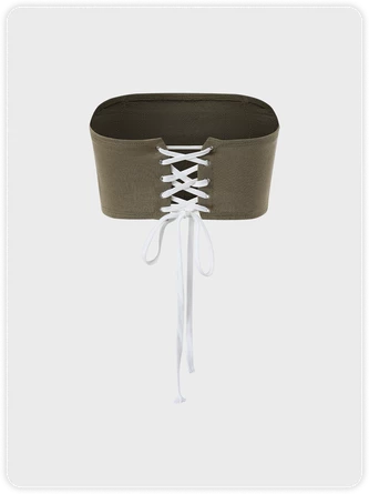 Kollyy Punk Khaki Top Tank Top & Cami 8 Kollyy Punk Khaki Top Tank Top & Cami - Image 8