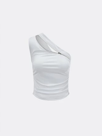 Kollyy White Top Tank Top & Cami 1 Kollyy White Top Tank Top & Cami