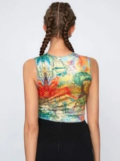 Kollyy Edgy Multicolor Painting Crew Neck Top Tank Top & Cami 15 Kollyy Edgy Multicolor Painting Crew Neck Top Tank Top & Cami -Tops Sales da98ae67727af0f851abcb559bac3095