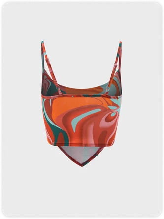 Kollyy Multicolor Marbling Spaghetti Strap Top Tank Top & Cami 8 Kollyy Multicolor Marbling Spaghetti Strap Top Tank Top & Cami - Image 8