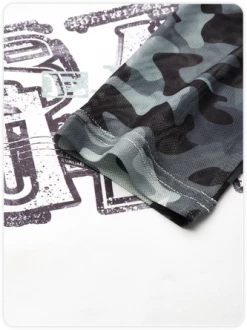 Kollyy Street White Mesh Patchwork Camo Top T-Shirt -Tops Sales deee52e66795be6af1c9d97af9b5500b