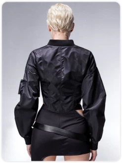 Kollyy Edgy Black Asymmetrical Design Long Sleeve Top Outwear 15 Kollyy Edgy Black Asymmetrical Design Long Sleeve Top Outwear -Tops Sales df3353197bcb538f3649bbf3a43979c3