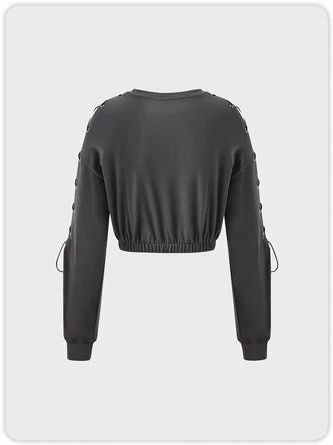 Kollyy Hippie Gray Top Hoodie & Sweatshirt 5 Kollyy Hippie Gray Top Hoodie & Sweatshirt - Image 5