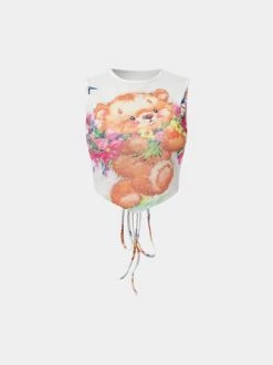 Kollyy Sweet White Top Tank Top & Cami