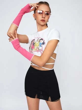 Kollyy Fashion White Top T-Shirt 5 Kollyy Fashion White Top T-Shirt - Image 5