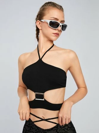 Kollyy Casual Black Top Tank Top & Cami 5 Kollyy Casual Black Top Tank Top & Cami - Image 5