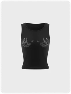 Kollyy Black Top Tank Top & Cami