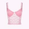 Kollyy Pink Lace Top Tank Top & Cami