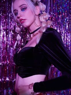 Kollyy Party Black Top T-Shirt -Tops Sales e5a9bbd430e37fb0b274129397484dfa