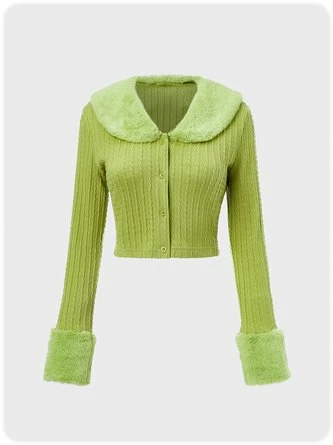 Kollyy Sweet Green Top Sweater 1 Kollyy Sweet Green Top Sweater