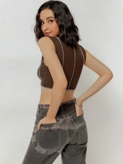 Kollyy Vintage Brown Top Tank Top & Cami -Tops Sales e8fe4de39d765003221765cbfca5dde9